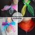 Novelty Place 12 Pcs Dance and Juggling Scarves - Gradient Colors Silk Square Scarf with Hemmed Edges - Easy Clean Ideal Performance Props Accesso...