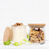 Oui Yogurt Jar Lids, Oui Yogurt Bamboo Jar Lids Set, Wooden Lids for Oui Yogurt Jars, Oui Yogurt Jars Lids with Silicone Sealing Rings, Cookie Gla...