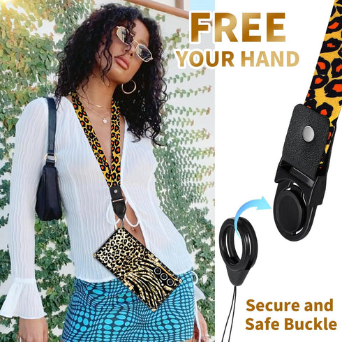 Shorogyt for Samsung A54 5G Case - Leopard - for Women Girls Teens Designer Square Fashion Cute Cases with Ring Stand Holder and Lanyard Stylish A...