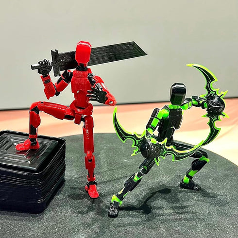 (Assembly Completed) T13 Action Figure Set,Titan 13 Robot Movable Action Figure,3D Printed 13 Action Figure Articulated,Full Body Mechanical Doll,...