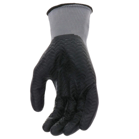 John Deere JD37215-L Men's Nitrile Textured Grip, Abrasion Resistant, Slip Resistant, Gray, Black, Large...