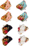 MIAO JIN 8Pcs Small Canvas Floral Coin Purses Present Bag with Clasp Kiss Lock Change Pouch Mini Coin Wallet Vintage Trinkets Pouch...