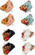 MIAO JIN 8Pcs Small Canvas Floral Coin Purses Present Bag with Clasp Kiss Lock Change Pouch Mini Coin Wallet Vintage Trinkets Pouch...