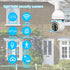 Light Bulb Security Camera 2K 2.4GHZ / 5GHz WiFi Camera with Night Vision, Remote Control Outdoor Camera Motion Detection & Tracking Surveillance ...