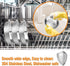 Stainless Steel Cat Bowls, Cat Food Bowls Whisker Friendly Shallow Cat Food Dish, Metal Basic Cat Bowls (3 PCS?6.2Inch)...