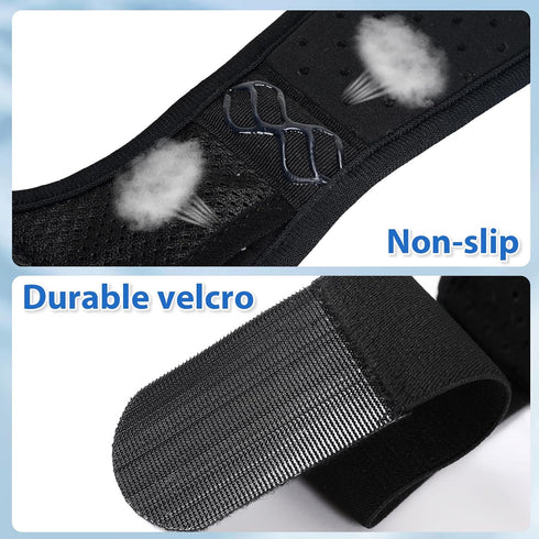Hernia Belt for Men Hernia Support Truss for Single/Double Inguinal or Sports Hernia, Adjustable Waist Strap with 2 Removable Compression Pads Bre...