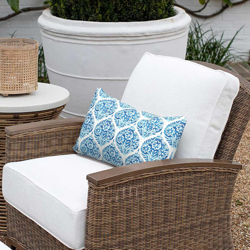 Outdoor Lumbar Pillow Covers 12”x20”, Rectangle Throw Pillow Covers for Patio Furniture, Decorative Lumbar Cushion Case for Garden Balcony Couch O...