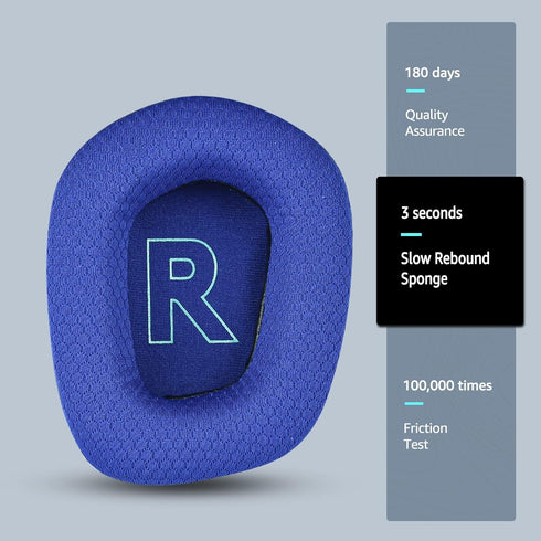Fabric Replacement Ear Pads for Logitech G733 Gaming Headset, Also Fit Logitech G335 Wireless Headphone, EarPads Accessories with Soft Mesh Fabric...