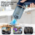 Wireless Car Vacuum Cleaner - Cordless Vacuum Cleaner High Power Portable Vacuum for Car 2 in 1 Blow and Suck Handled Vacuum Cordless (Blue)...