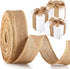 Waydress Natural Burlap Ribbon Burlap Edge Fabric Craft Ribbon for Bow Wreath Tree DIY Decor Outdoor Wedding Home Christmas Party Decoration(1.5 I...