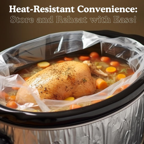Regency Wraps Slow Cooker Saver, Time Saving, Non-Stick Liners For Easy Clean Up After Making Stews Soup and Meat, Store and Reheat Food, 20 x 12,...