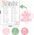 Hadley Designs Hilarious Baby Shower Games for Girls – 25 Double-Sided Cards for 25 Guests, 2 Games, Baby Trivia Baby Shower Game, Find The Guest,...