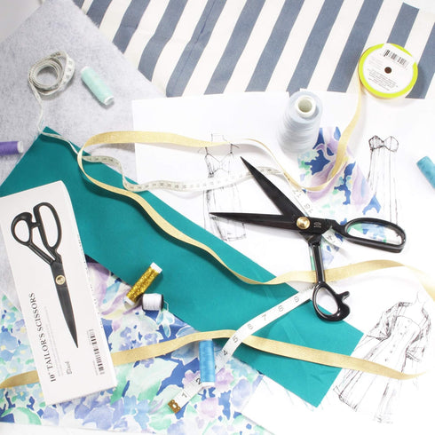 JubileeYarn Professional Carbon Steel Fabric Scissors - 10" Silver - 1 Pair...