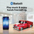 QFX Bluetooth 1956 Pickup Truck Replica Speaker, 3-inch Speakers, Hands Free Link, Built-in Microphone, FM Radio and LED Party Lights, Red - BT-19...