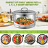 Steamer Basket, 3rd Generation Stainless Steel Vegetable Steamer with Extendable Handle for Cooking Food, Folding & Expandable Veggie Steamer Inse...