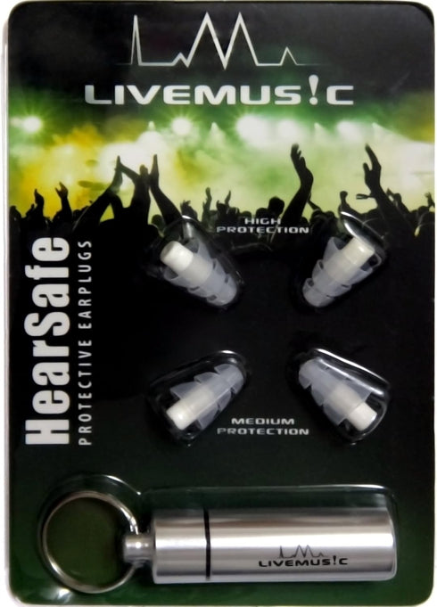 HearSafe Ear Plugs - High Fidelity Earplugs for Musician, Concert, Drummer, DJ & Clubbing - Reusable, Comfortable - Noise Protection, Cancelling (...