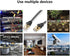 Cat 7 Ethernet Cable Professional Gold Plated Plug Black Ethernet Cable for Indoor Outdoor High Speed Heavy-Duty Waterproof Buried-able Dual Shiel...
