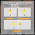 Hompavo ?Upgraded? LED Flame Light Bulbs, 3 Modes Flickering Light Bulbs, E12 Chandelier Base Candle Fire Light Bulb for Halloween Christmas Party...