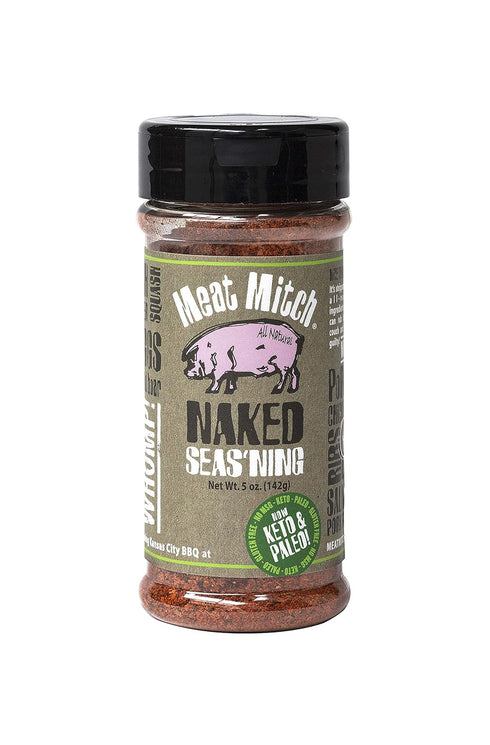 Meat Mitch Naked Seas'ning, 5.5 Ounce - All-Natural, Gluten-Free Paleo and Keto Food Seasoning. Kansas City Style BBQ Dry Rub...