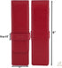 Leather Double Pen Case Pencil Pouch Holder for Two Fountain Ballpoint Rollerball Pens and Pencils (Red)...