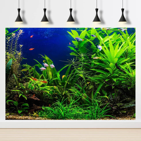 Aquarium Background Aquatic Plants Fish Tank Background Stone River Bed & Lake Aquarium Background Tropical Fish Tank Background Undersea Tree Bra...