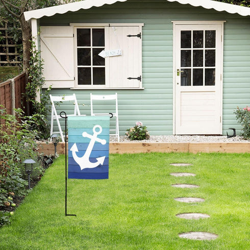Nautical Funny Anchor Flag Double Sided Garden Flag 12×18in Inch House Flag Decorations For Outside Yard Home Holiday...