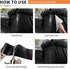 Azobur Leather Repair Tape Patch Leather Adhesive for Sofas, Car Seats, Handbags, Jackets,First Aid Patch 2.4" X15' (Black)...