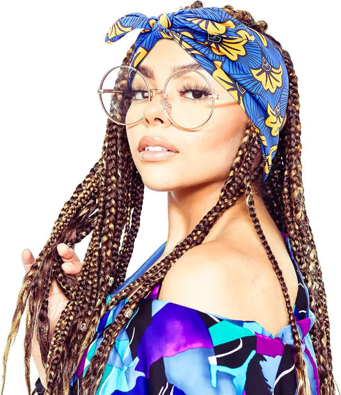 African Ankara Print Bonnet Beanie Cap Pre-Tied Bow Bowknot HeadwrapTurban Headband Dreadlocks Locs Dread Hair Bandana...