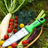 GK01 Hori Hori Garden Knife, Full Tang Gardening Knife with 7.1" Stainless Steel Double-Edged Blade, Heavy Duty Gardening Hand Tool for Weeding an...