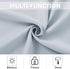 NICETOWN Greyish White Tiers Kitchen Curtains - Room Darkening Energy Efficient Kitchen Grommet-Top Curtain Panels for Short Basement Window (1 Pa...
