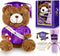 Graduation Bear Gifts Set Include Stuffed Animal Bear with Gown Cap Tassel Class of 2024 Grad Card Soap Artificial Flower Graduation Box with Grad...