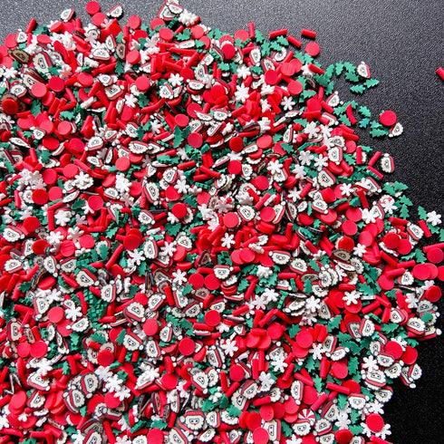 EHOPE Fake Sprinkles Fake Christmas Sprinkles Fake Candy Sprinkles Clay Sprinkles Polymer Sprinkles Polymer Clay Slices for Nail Art DIY Crafts Ca...