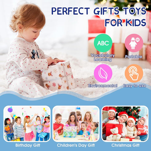 224 Sight Words Toddle Toys for 2 3 4 5 Year Old Boys Girls Montessori Educational Learning Talking Flash Cards Pocket Speech Autism Sensory Toy G...