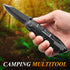 RoverTac Pocket Knife Tactical Folding Knife Multi Tool Survival Camping Knife, Multitool Knife Pliers Bottle & Can Opener 9-Pack Screwdrivers Lin...