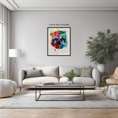 Posterizer 1 pcs-DJ Chimp Dictionary Art-Art for Animal Lovers-Urban Art-Gift for Street Art, Mural Fans-Decor for Home & Office- unframed wall ar...