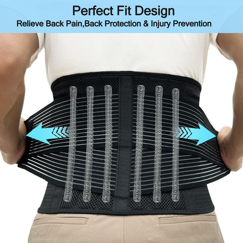Back Brace for Women and Men, Back Support Belt for Lifting at Work, Back Stretcher for Lower back Pain Relief, Scoliosis, Sciatica,Herniated Disc...