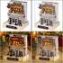 Dollhouse Miniature DIY Kit with Decoration Furniture and LED Lights, Handmade 3D Miniature Dollhouse with Tools and Cover, DIY Wooden Dollhouse w...