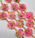 1 Strand Multi Colour Flower Synthetic 5 Pieces Beads Size 22x22x11mm Shape Flower Cut Smooth Making, Beading & Craft Supplies 7$ST03D159...