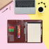 Wonderpool A5 PU Leather Clipboard Partfolio Recipe Binder Notepad Forms Holders Document Case - Interview Planner Meeting Writing Padfolio File f...