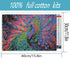 Peacock Stamped Cross Stitch Kits for Adults Beginners, Animals Art DIY Cross Stitch Patterns Kits Printed Dimensions Needlepoint Kits Crafts Embr...