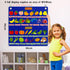 Felt Fruits and Vegetables Learning Pieces,62 Felt Board Pieces for Felt Flannel Board,Learn Common Fruits and Vegetables and Words for Kindergart...
