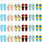 24 Pcs Flip Flop Keychains Bulk Fun Key Chains Small 2.36 x 1.18 Inches Hawaii Souvenirs Goody Bag Fillers for Summer Backpack Purse Luggage Birth...