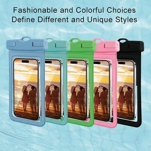 Waterproof Phone Case, Waterproof Phone Pouch for iPhone, Waterproof Cell Phone Dry Bag for Cruise Vacation Essentials, Large Waterproof Phone Hol...