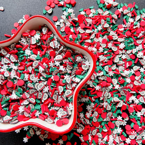 EHOPE Fake Sprinkles Fake Christmas Sprinkles Fake Candy Sprinkles Clay Sprinkles Polymer Sprinkles Polymer Clay Slices for Nail Art DIY Crafts Ca...
