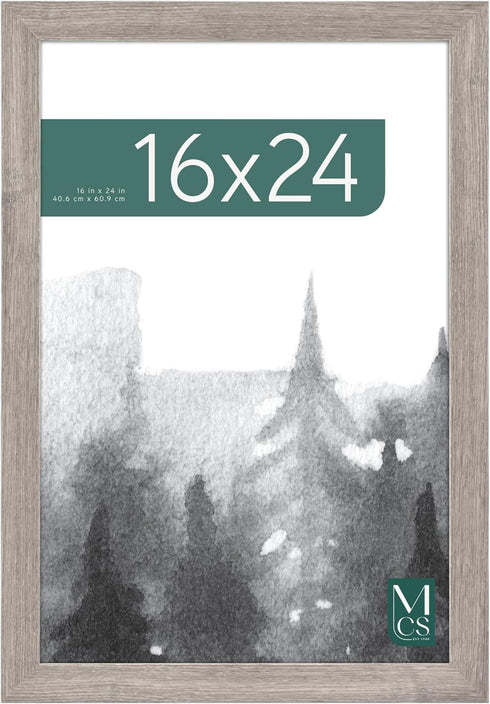 MCS Museum Poster Frame 16x24 Barnwood, Vertical & Horizontal Wall Hanging Large Picture Frame for Photos, Posters & Art Prints (1-Pack)...