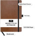 RICCO BELLO Undated Weekly Planner To Do Notebook | Faux Leather Hardcover, for Work, School, Home with Pen Loop, Bookmark, Band Closure, Storage ...