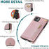 HOGGU Compatible for iPhone 11 Case Crossbody Strap, Leather Wallet with Card Holder,Kickstand,Magnetic Closure Flip Folio Zipper Purse, Protectiv...