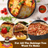 HIWARE 8 Inch Non-stick Springform Pan with Removable Bottom - Leakproof Cheesecake Pan with 50 Pcs Parchment Paper...