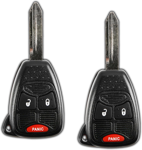 2X KeylessOption Key Fob for 2004 2005 2006 2007 2008 2009 2010 2011 2012 2013 2014 2015 2016 2017 Chrysler 300 Dodge Charger Jeep Cherokee Remote...