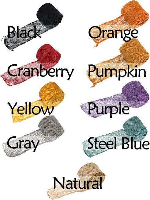 JubileeYarn Burlap Jute Craft Ribbon - 3" x 10 Yards - Purple - 1 Roll...